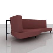 A sleek design, it offers varius types of comfort, from more formal seating to extra depth for extra relaxation. Designed as a single piece, it is effortlessly modular.